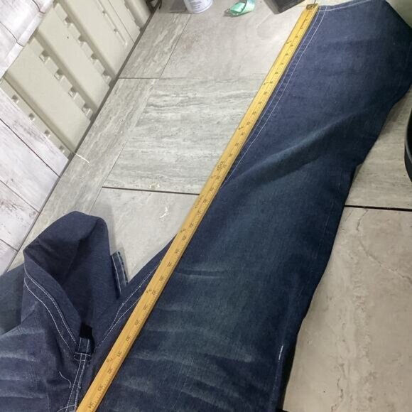 cowgirl argyle boho cozy grandpa dad Jeans Men size 38 minimalist normcore - Picture 4 of 5